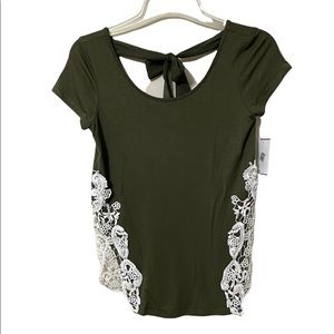 Moa Moa Women’s Size Small Green Short Sleeve Shirt